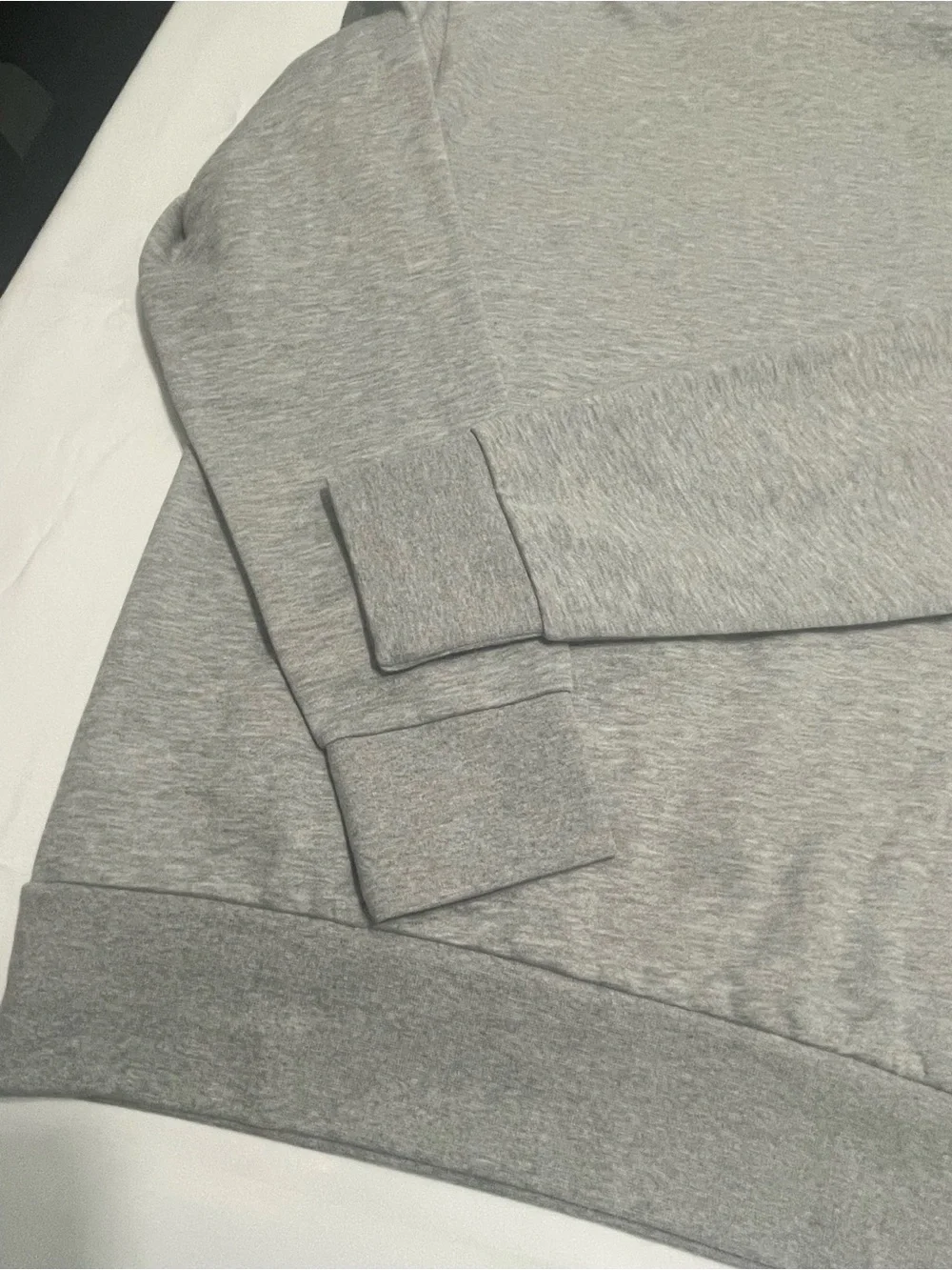 NWT adidas Gray Hoodie with Blue Logo Graphic pullover